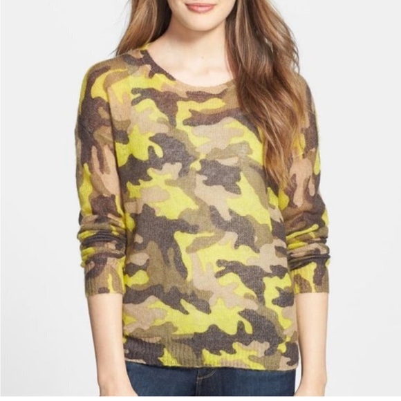 Michael Kors Fine Knit Camo Sweater - Picture 1 of 9